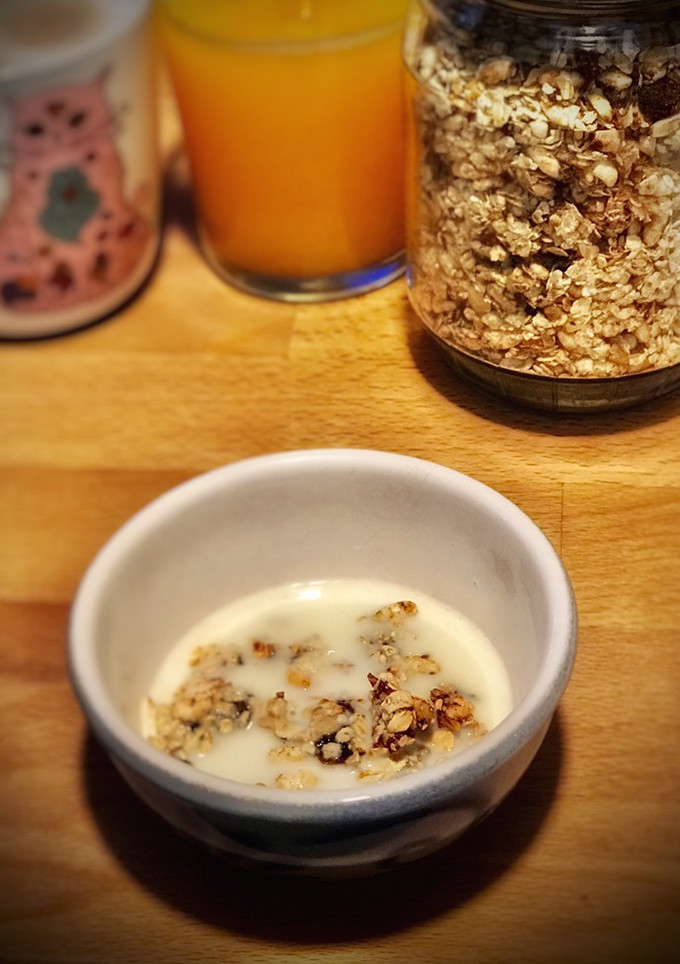 Una foto de Granola casera con pasas