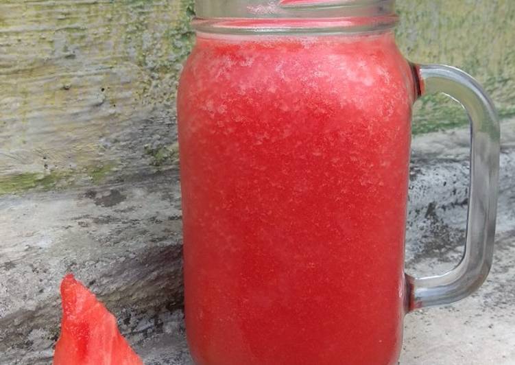 Bagaimana Menyiapkan Jus semangka #pejuangdapur #pedulikankerpayudara yang Enak Banget