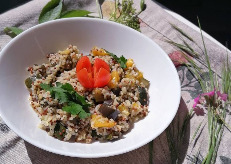 Quinoa e Bulgur con Verdure
