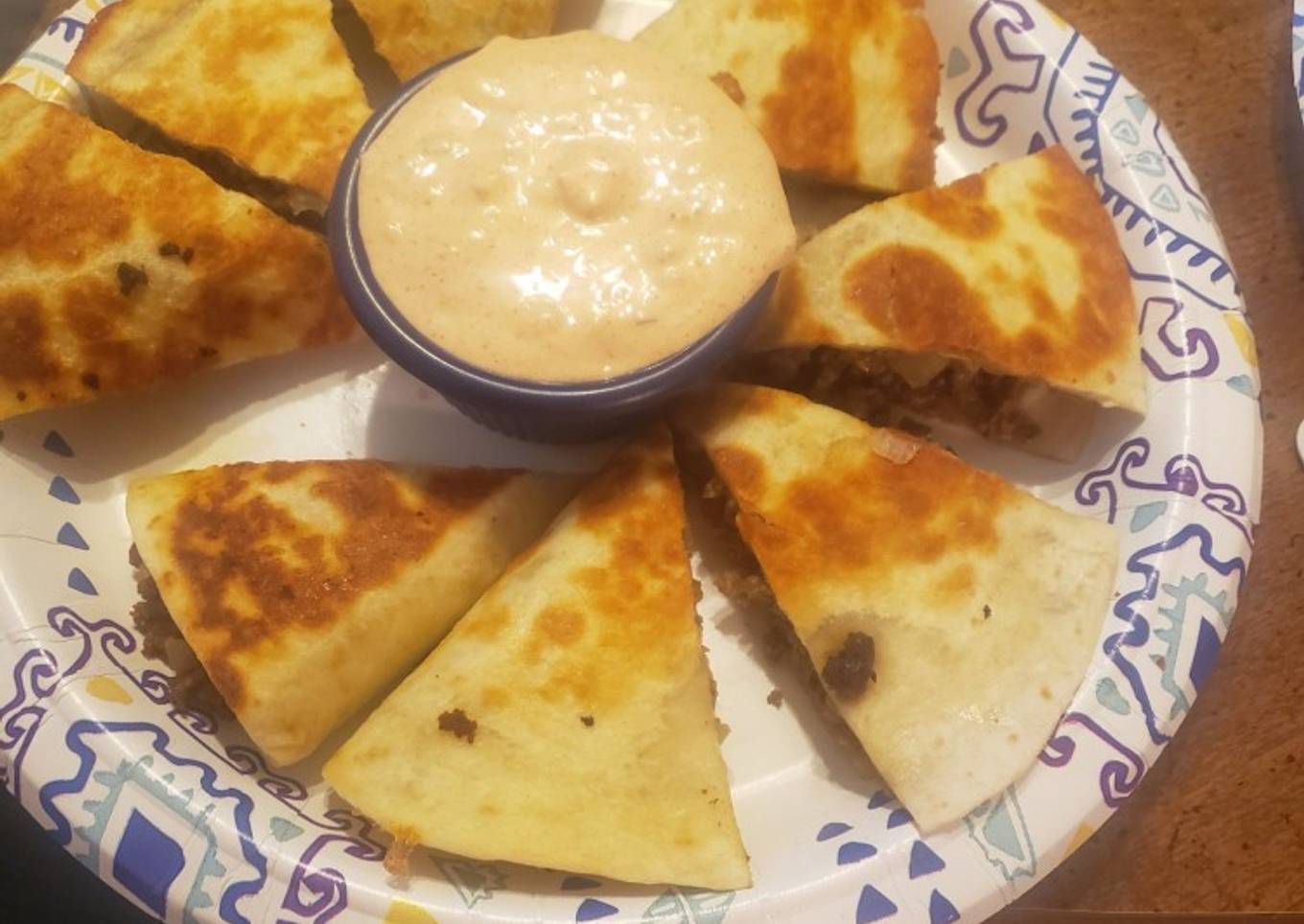 Cheeseburger Quesadillas