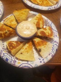 A picture of Cheeseburger Quesadillas.