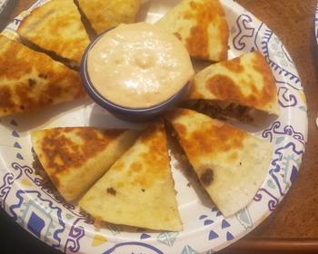 Ready to Serve Cheeseburger Quesadillas Delicious and Healthy