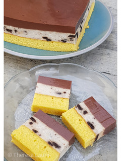 Foto resep Puding Busa Cake Lapis Coklat Oreo 🍰🍫