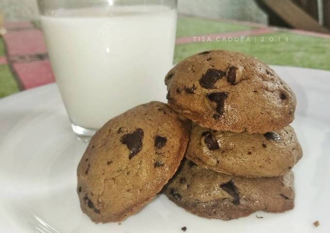 Soft Cookies Choco Chip Sederhana Enak
