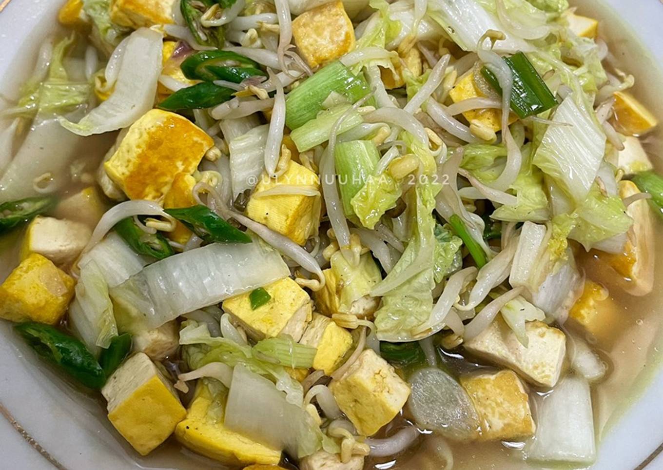 Sayur Tahu Tauge Sawi Putih!