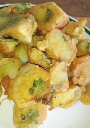 A picture of Viazi karai #mystaplefoodrecipecontest.