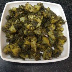 A picture of Methi ki sabzi.