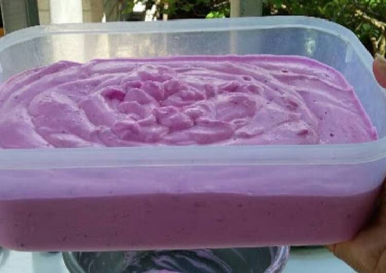 Bagaimana Membuat Es krim buah naga, Lezat Sekali