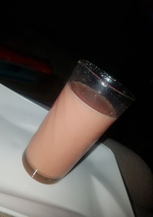 A picture of Banana and watermelon smoothie.