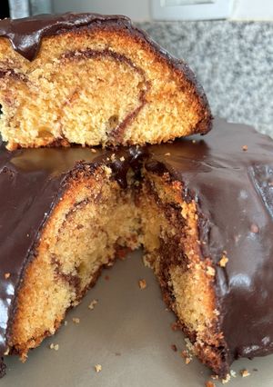 Una foto de Budín marmolado
