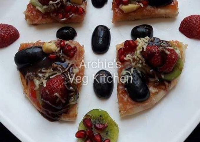 Simple Way to Make Homemade Mix fruit pizza