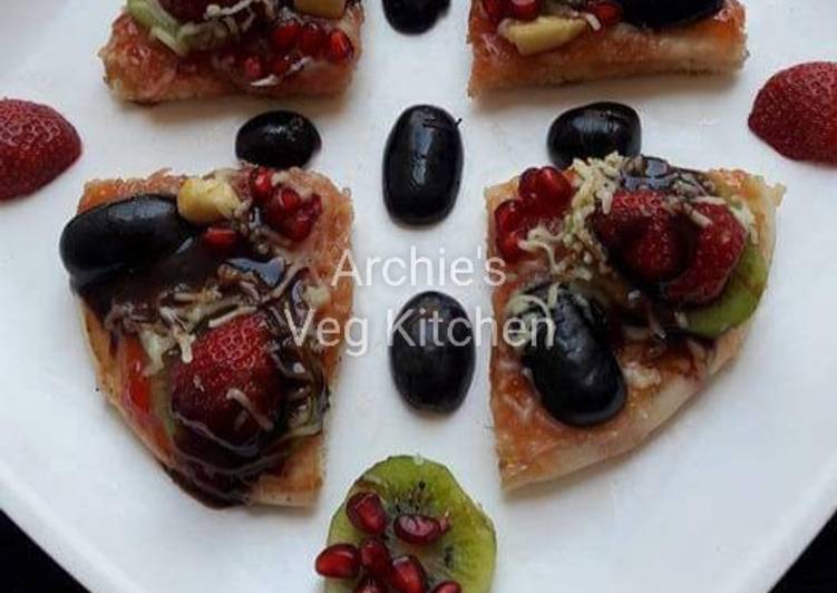 Steps to Make Any-night-of-the-week Mix fruit pizza