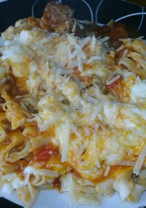 Una foto de Fideos al huevo