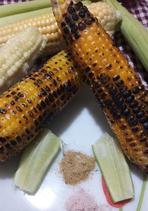 রোস্টেড কর্ণ (roasted corn recipe in Bengali) রেসিপির প্রধান ছবি