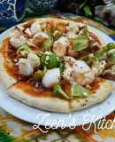 Cream Cheese and Veg Pizza