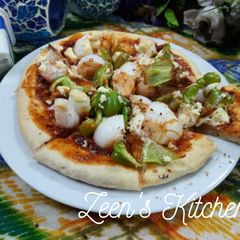 A picture of Cream Cheese and Veg Pizza.