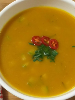 Foto de Sopa Cremosa de Abóbora Cabotiá com Gengibre