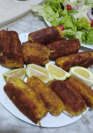صورة لوصفة كروكات بطاطا محشية بالفرماج 😍😋❤