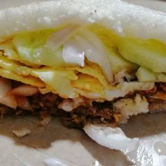 A picture of Shami sandwich.
