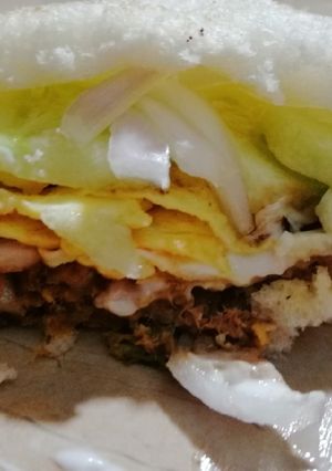 A picture of Shami sandwich.