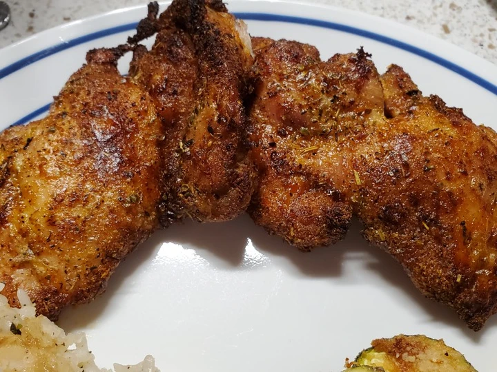 Easy Way Make Recipe Crispy Air Fryer Chicken Thighs that is Delicious, Can Spoil the Tongue}