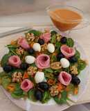 Ensalada de espinacas y zanahoria