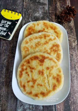 Foto resep Gandum Sourdough Naan Bread