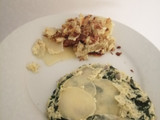 Quiche de espinacas con costra de papas