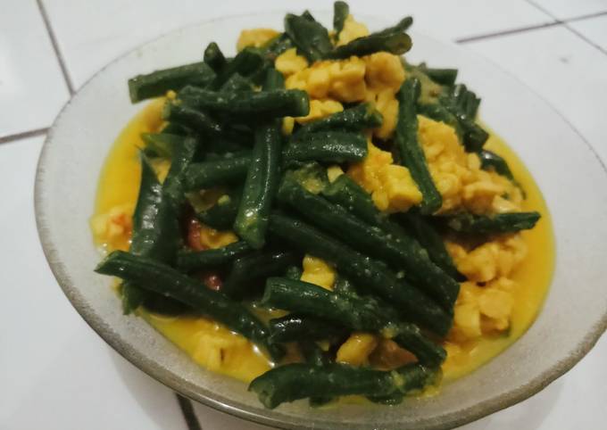 Resep Kacang Panjang Tempe Bumbu Kuning Sederhana Oleh Agustinahabibi