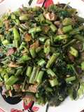 ผักบุ้งผัดพริกแกงกะปิ