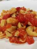 Meat-Filled Tortellini with Crushed Tomatoes