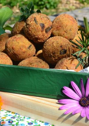 Una foto de Polpette di melanzane 🤓 O Albondiguitas de berenjena y parmesano