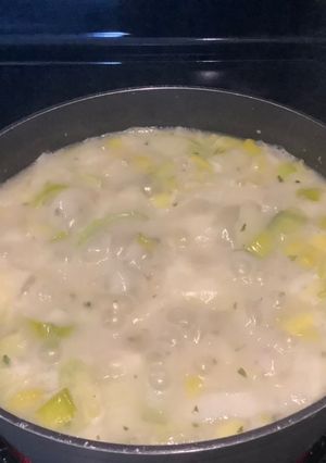 A picture of Potato Leek Soup.