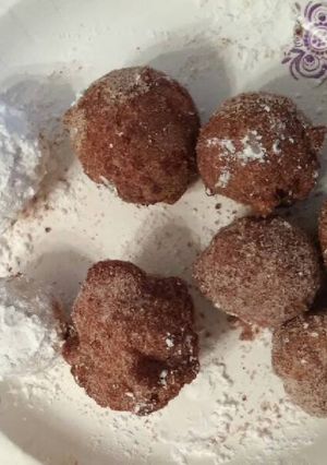 A picture of Gluten free, Vegan Donut Holes.