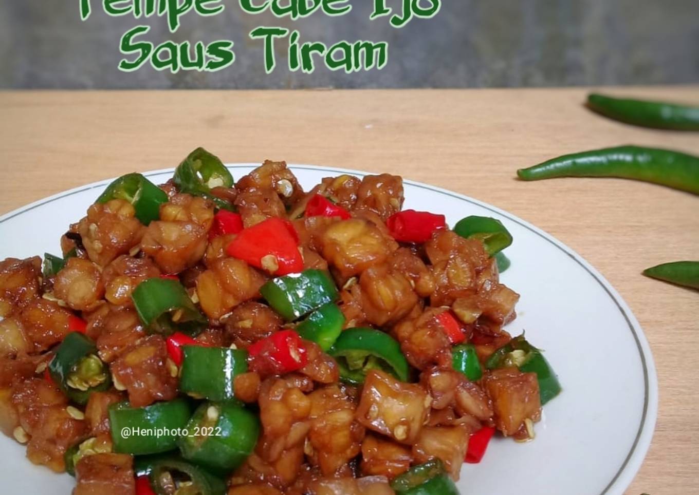 Tempe Cabe Ijo Saus Tiram