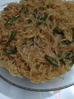 Foto resep Tumis bihun cabe hijau