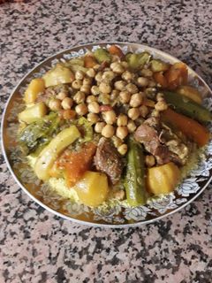 صورة لوصفة كسكس مغربي
