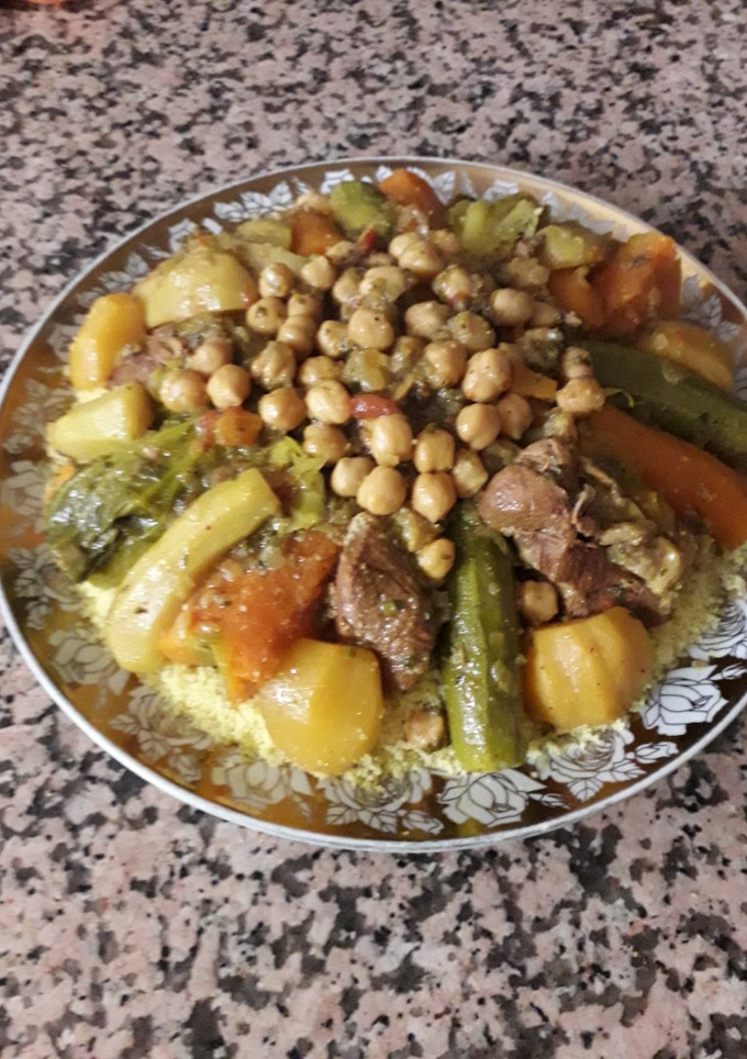 صورة لوصفة كسكس مغربي