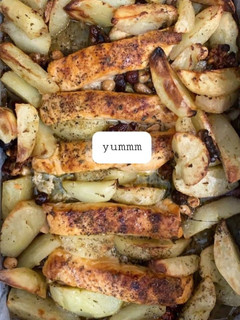 Foto de Salmão com batatas no forno