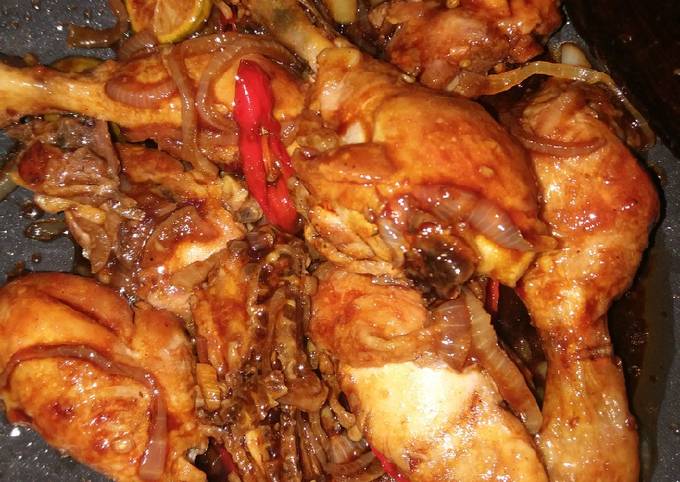 Ayam kecap jeruk limau