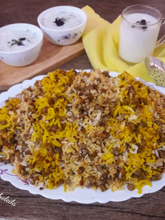 عکسی از دستور عدس پلو دشت مغان
