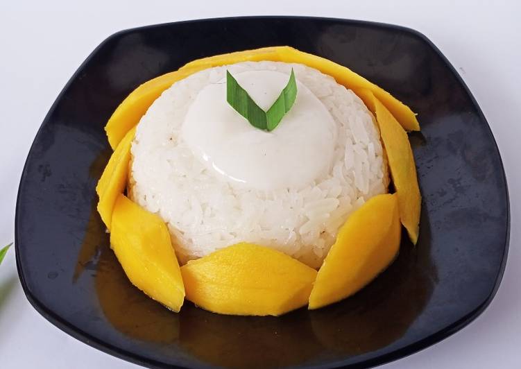Langkah Mudah untuk Membuat Manggo rice Thai anti gagal, Enak Banget