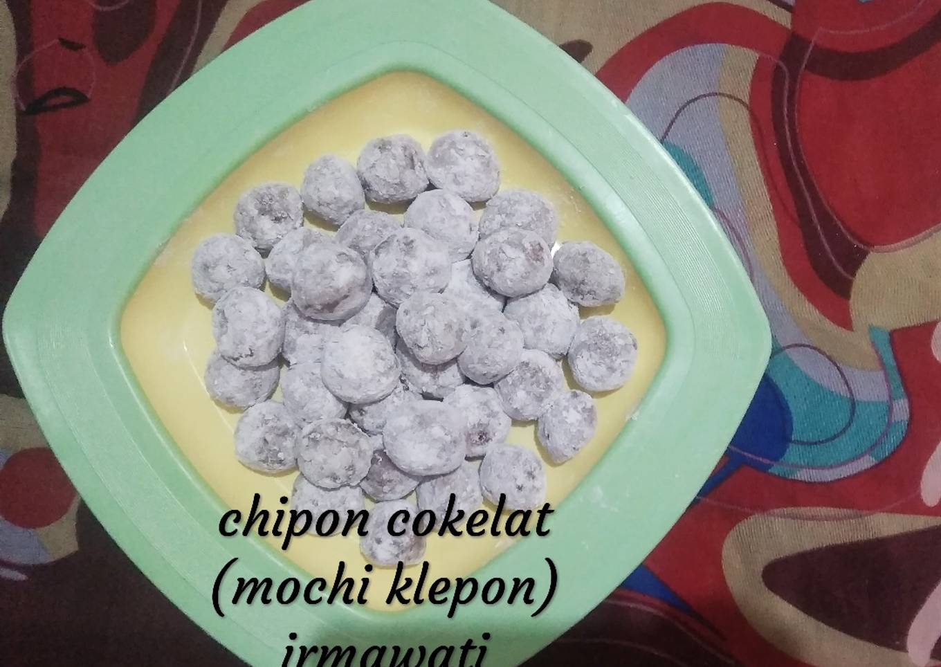 Resep Chipon Cokelat (Mochi Klepon)