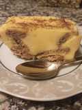 Flan de queso, natillas, cuajada y galletas