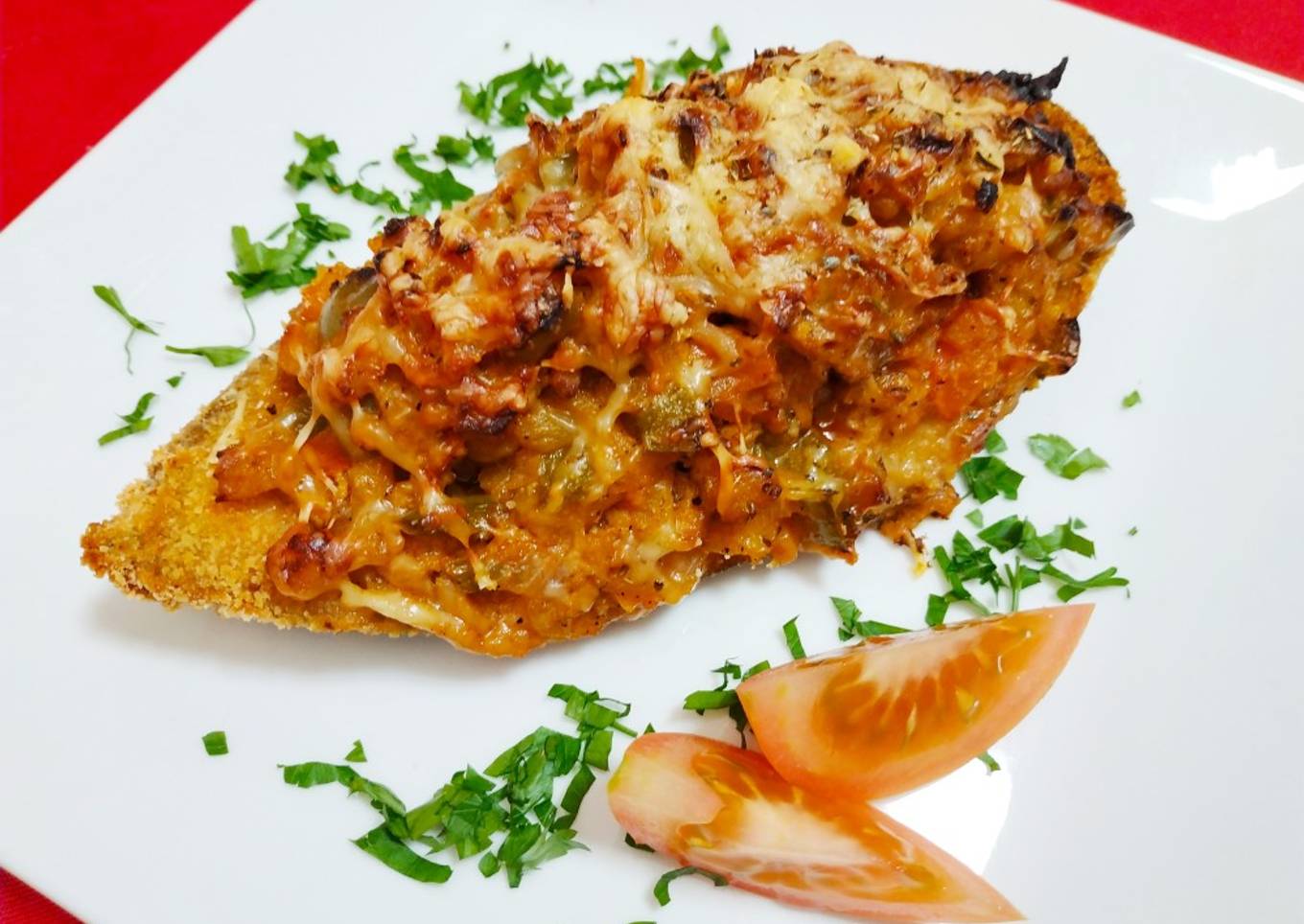 Berenjenas rebozadas y con un súper relleno