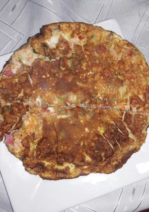 Una foto de Tortilla de zanahoria y pimeton