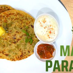 A picture of Green peas Paratha.
