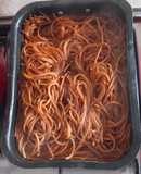1606.Sütőbe pirult és főtt spagetti készítése !