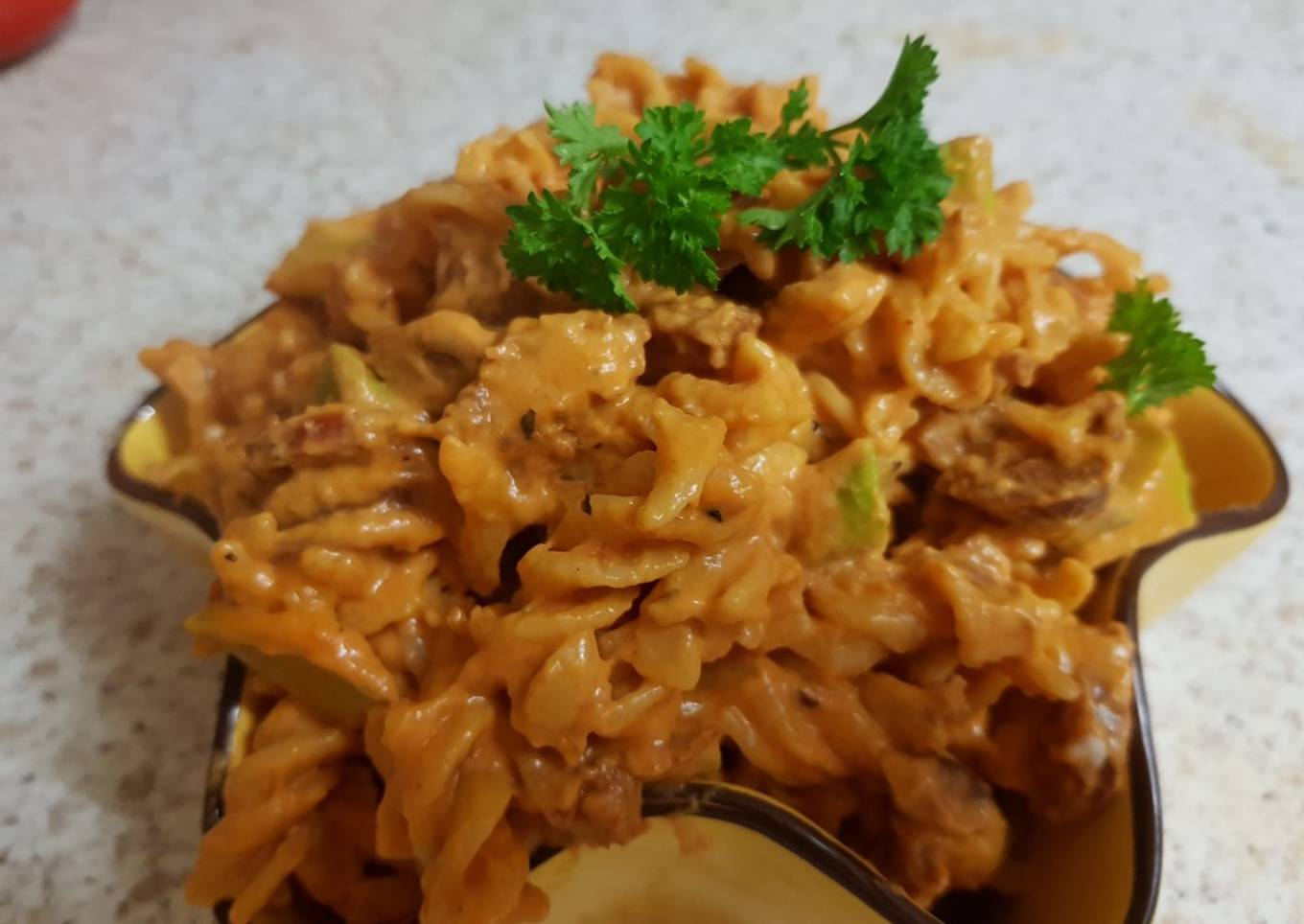 My Chorizo Pasta & cheesey sauce