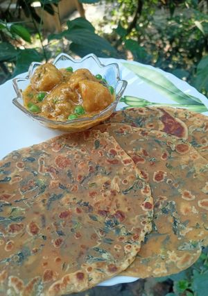 মেথি পরোটা (Methi paratha recipe in Bengali) রেসিপির প্রধান ছবি